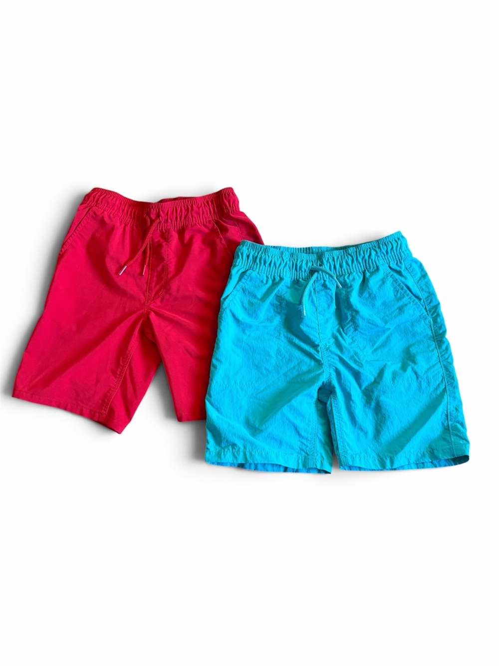 The Children’s Place Kids Swim Shorts, 2 Piece - Red & Aqua Size 8